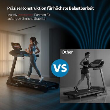 Бігова доріжка AsVIVA T20 Pro для дому: складана, швидкість до 18 км/год, нахил 20%, амортизація, макс. вага 150 кг, тренажер для кардіо та витривалості