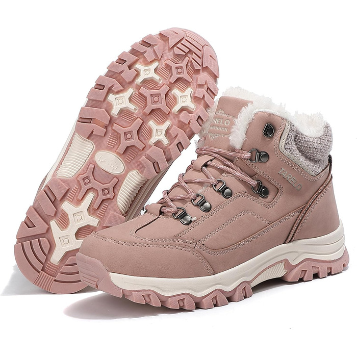 Зимові черевики TARELO для жінок, неслизькі, розмір 36-41 (39 EU, рожевий)