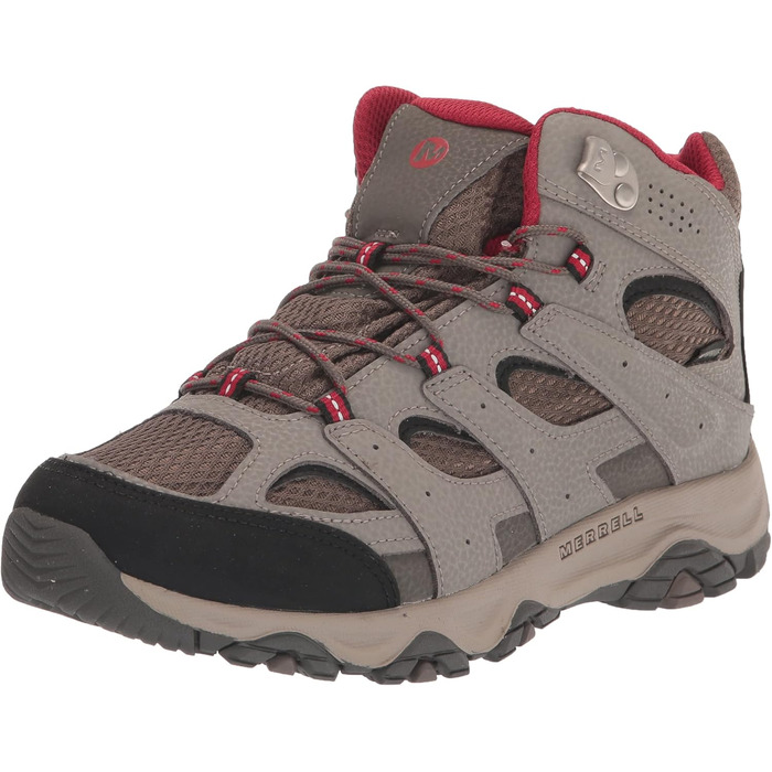 Черевики для ходьби Merrell Moab 3 Mid Wtrpf для хлопчиків (12 Wide Big Kid, Boulder Rot)