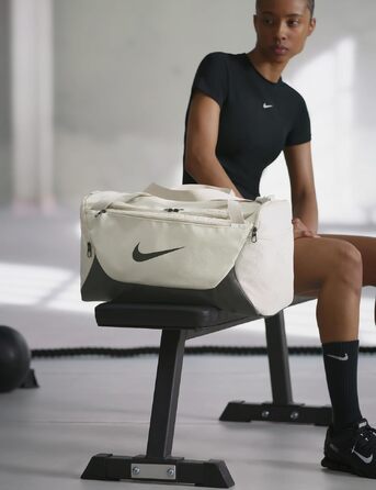 Спортивна сумка Nike Brasilia M - X Duffel Light Bone/Black/Black, універсальний розмір