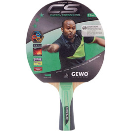 Настільний тенісний ракетка GEWO CS Energy Carbon Pro, ITTF, карбонова, контрольний наклад, висока обертальність, 2.0 мм губка, увігнута ручка