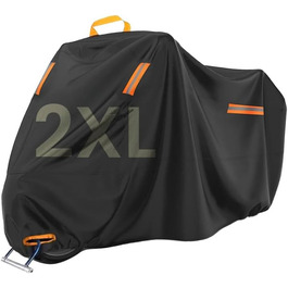 Накладна ковдра для мотоцикла Motorrad 420D, водонепроникна, захист від УФ, пилу та вітру, 295x110x140 см (2XL)