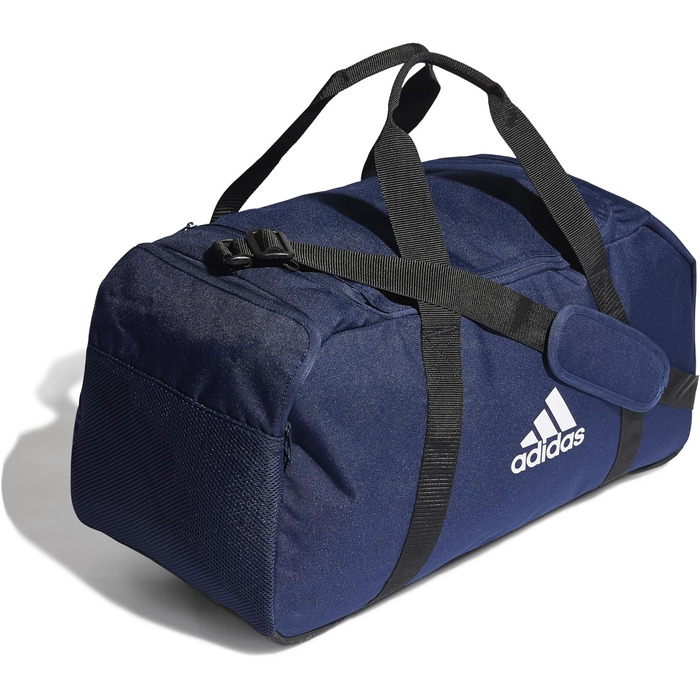 Сумка-дуфел adidas Tiro Primegreen унісекс, середня, темно-синя/чорна/біла, екологічний матеріал