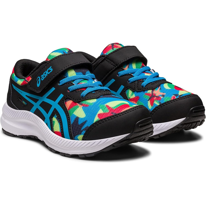 Дитячі кросівки ASICS Contend 8 PS Print - чорний/інзелблау, 35 EU