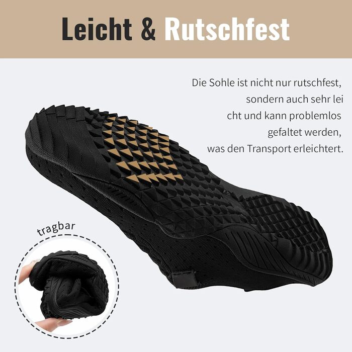Босижні кросівки для жінок: м'які, дихаючі, для занять спортом та фітнесом, антиковзаючі (44 EU, чорний)