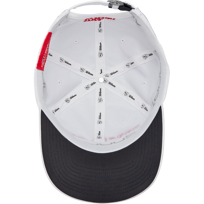Чоловіча кепка для гольфу Wilson PRO TOUR, поліестер, біла, універсальний розмір