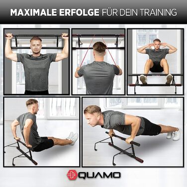 Кліммустанг QUAMO BY LAVUR для дверного прорізу: міцна, неслизька, без свердління, з еластичною стрічкою для домашніх тренувань