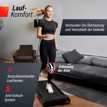 Unix Fit Smart Pad – компактний біговий килимок 2-в-1 для дому та офісу, 1-8.5 км/год, тихий мотор, цифрова панель та керування через додаток
