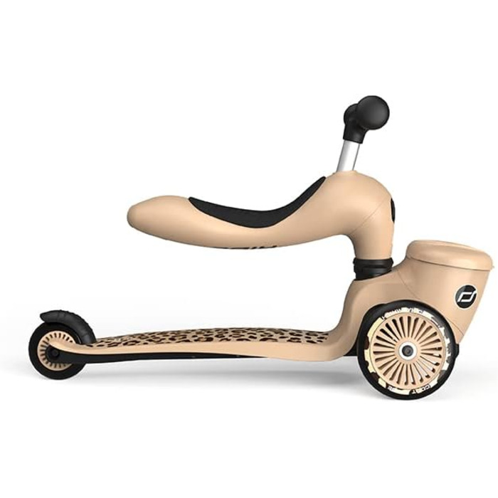 Біговел Scoot & Ride Highwaykick 1 Lifestyle Leopard з сидінням та контейнером для малюків