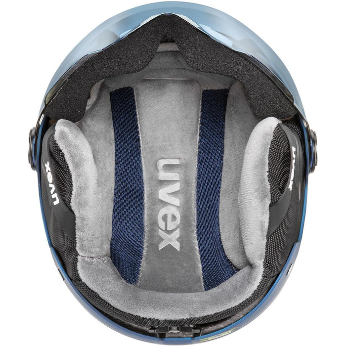 Шолом для дітей uvex Rocket jr Visor Single, синій матовий, 54-58 см