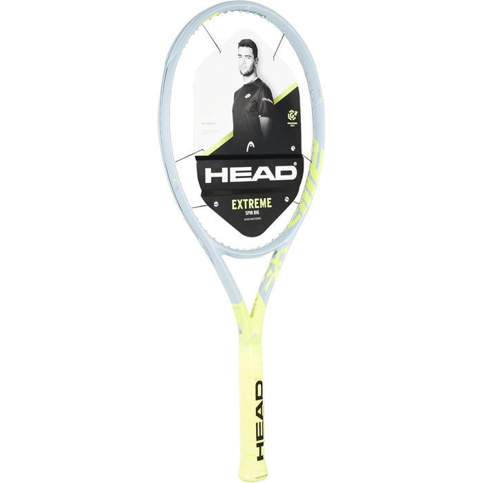 Тенісна ракетка HEAD Graphene 360+ Extreme S, жовта, розмір ручки 4 1/4