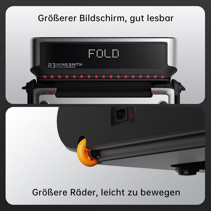 WalkingPad R2/R3 Hybrid+ - Бігова доріжка для дому та офісу, складана, LED-дисплей, App, без монтажу (до 120кг, до 12км/год)