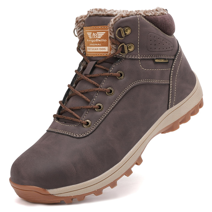 Зимові черевики Arrigo Bello: утеплені, непромокаючі, антиковзні, для жінок та чоловіків, розмір 36-46, колір коричневий