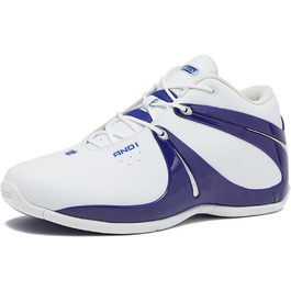 AND1 Rise чоловічі баскетбольні кросівки: для гри в залі, на вулиці та на майданчику. Розміри 40-50. Білий, темно-синій.