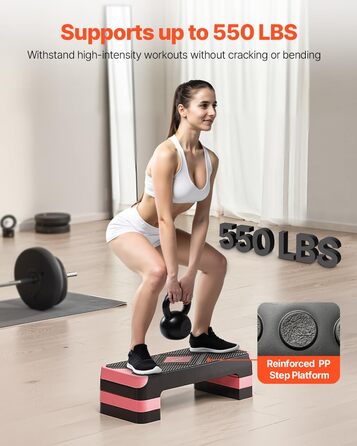 Платформа для аеробіки VEVOR червона