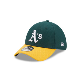 Кепка New Era Oakland Athletics MLB Diamond Era темно-зелена 39Thirty Stretch S-M #2-28738