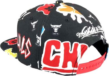 Кепка Mitchell & Ness Snapback Chicago Bulls з наліпками