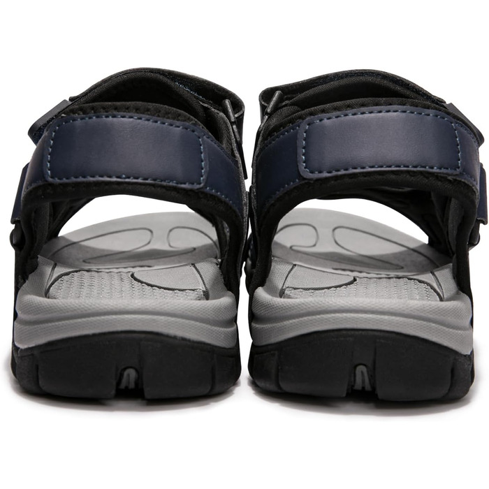 Чоловічі сандалії HEVA Leder Outdoor Sport Trekking Wander (44 EU, Nebel Blau)