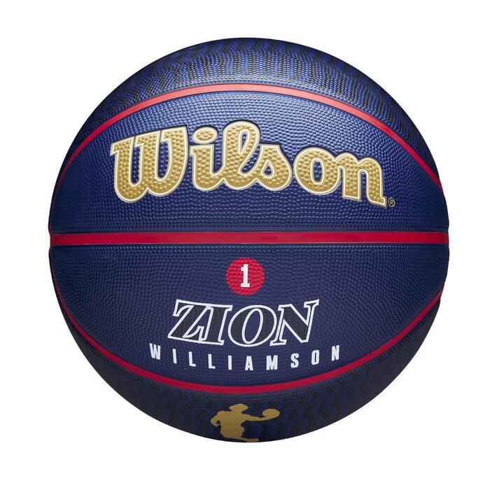 М'яч для баскетболу Wilson NBA Player Icon Outdoor - Size 7 (29.5 дюймів) та Mini Size 7 New Orleans Pelicans