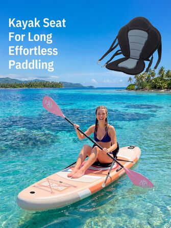 Надувний SUP дошка для сапсерфінгу Niphean 305 см з плавником StabilTrac, для дорослих, з аксесуарами, підходить для йоги