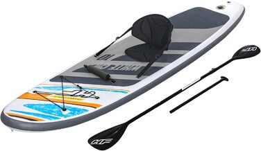Надувна SUP-дошка Bestway Hydro-Force White Cap з сидінням, 305x84x12 см, комплект для веслування