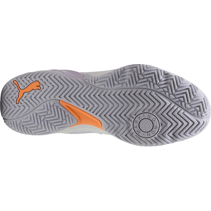 Кросівки PUMA Solarstrike W+ 4Hallenturnschuh, 42.5 EU, Puma White, Heat Fire, Lilac Crush Berry