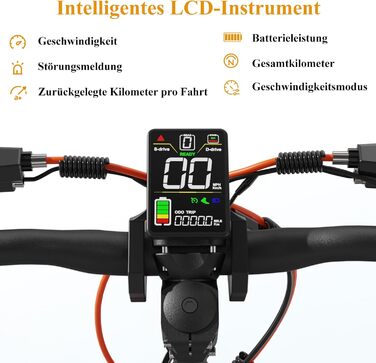 Електросамокат JOYOR S-Серія 48/60В 13/18/26Аг, запас ходу 40-90 км, механічна/гідравлічна гальмівна система, подвійна амортизація, складаний, 10-дюймові колеса