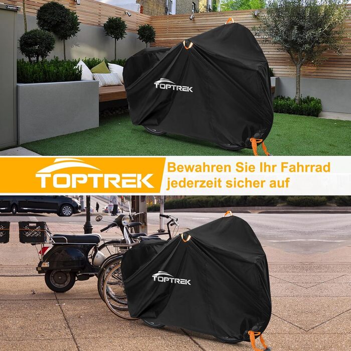 Чохол для велосипедів Toptrek на 3 велосипеда, водонепроникний, 210D Oxford, 220 x 120 x 110 см