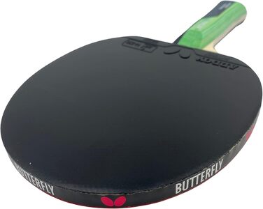 Настільна ракетка Butterfly 85018 Timo Boll Smaragd, чорна/зелена, стандарт