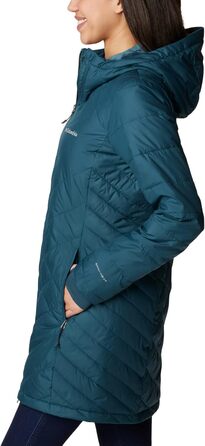 Жіноча зимова подовжена куртка з капюшоном Columbia First Generation Heavenly Long Hooded Jacket, колір Night Wave, розмір S