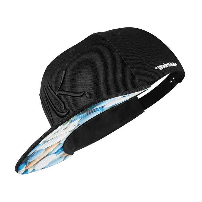 Кепка-снапбек Nebelkind унісекс з прямим козирком, регульована базакап у стилі стрітвір, ретро (Чорний з синім)