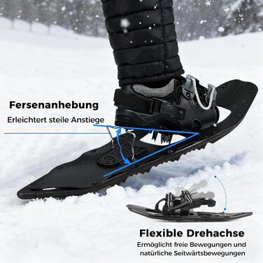 Шнеки COSTWAY з підйомником, розмір EUR 35-45, до 68/90 кг, комплект з трекінгових палиць та сумки