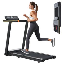 Ходунка-біговий килимок ISE 2-в-1 для дому, до 12 км/год, ультратонкий, складний, до 120 кг, LED-дисплей, 12 програм, для суглобів