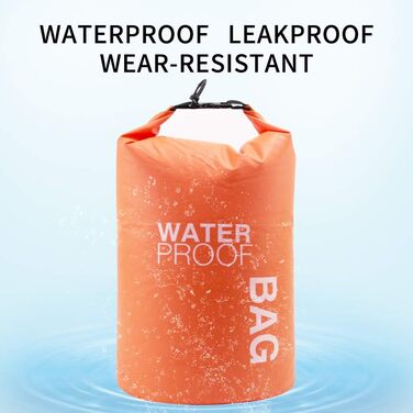 Водонепроникна сумка Uncle Paul 2L Orange - для каякінгу, риболовлі, кемпінгу та водних видів спорту