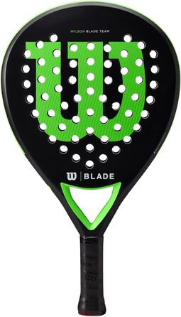 Падельна ракетка Wilson Blade Team v2, скловолокно/EVA, 370 г, чорна/неонова зелена