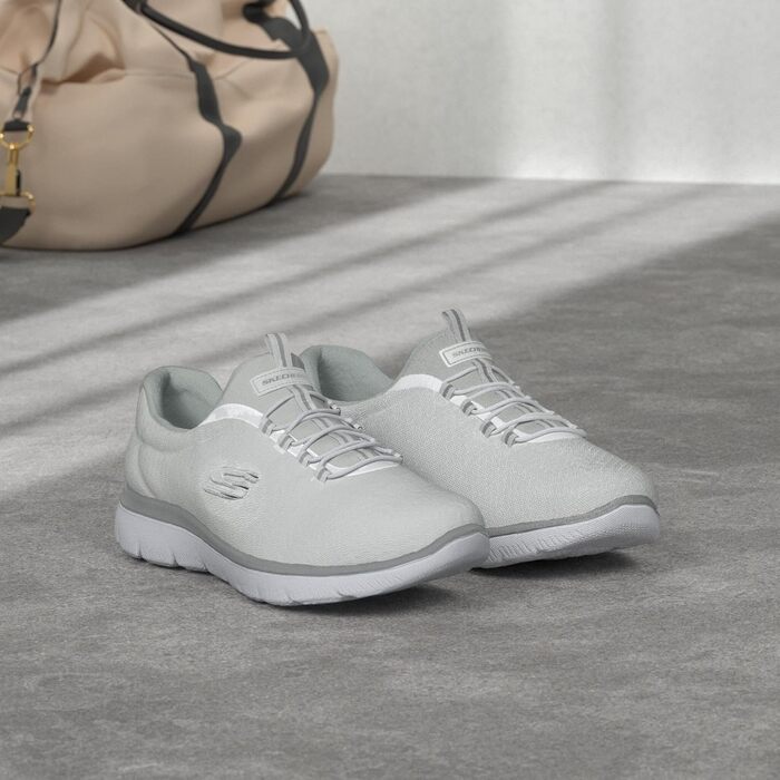 Кросівки жіночі Skechers Summits White/Silver (39 EU) - Дихаюча сітка