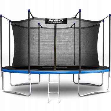 Садовий батут Neo-Sport 14ft/435см із внутрішньою сіткою та драбиною