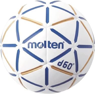Гандбольний м'яч Molten d60 без смоли, IHF, для залу, PU поверхня, вологостійкий, латексна камера