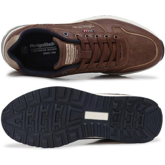 ARRIGO BELLO Кросівки чоловічі: кросівки для активного відпочинку, робочі кросівки, Outdoor, легкі, для ходьби, розмір 41-46 (D Коричневий, 42 EU)