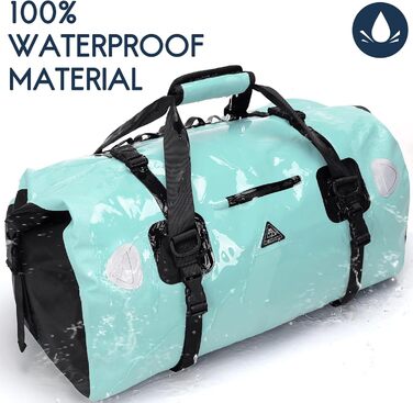 Водонепроникний рюкзак Dry Bag | Водонепроникна сумка-рюкзак для подорожей | Рюкзак-ролтоп Seesack, 50L, Blue (Seegrün)