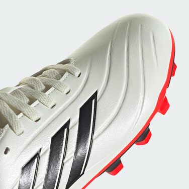 Дитячі футбольні бутси Adidas Copa Pure 2.4 для унісекс, 24 EU, кольори: Ivory, Core Black, Solar Red