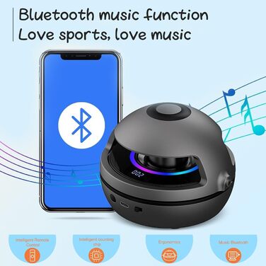 Електронна скакалка Smart з Bluetooth, LED-лічильником та дистанційним керуванням, налаштовувана швидкість 1-10, для декількох користувачів