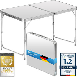 Складаний багатофункціональний стіл GOODS+GADGETS 120x60 см: для кемпінгу, ринку, саду, фестивалів