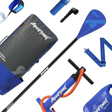 Надувна SUP-дошка AQUAPLANET Max 320 см з веслом, насосом, рюкзаком, ременем, сухим мішком, комплектом для ремонту та фінкою — для початківців і експертів