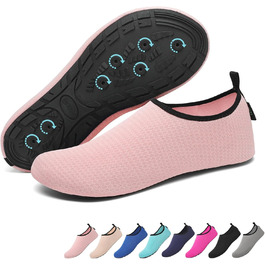 Шкарпетки для душу SAGUARO з дренажними отворами, швидко сохнуть, неслизькі, для чоловіків та жінок, розмір 36-47, колір рожевий