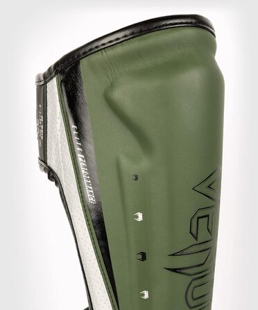 Щитки для гомілки Venum Elite Evo M чорні/бронзові для бойових мистецтв