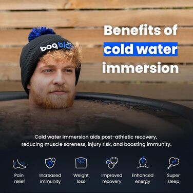 Набір для криотерапії The Cold Pod: портативна ванна для льоду 320 л та ізоляційна УФ-відбиваюча кришка, для дому та вулиці, для атлетів та методу Віма Хофа