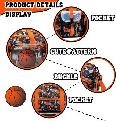 Дитяча спортивна сумка HTgroce з відділенням для взуття. Сумка для плавання, подорожей, дівчаткам. Колір: білий, серце. З баскетбольним дизайном.