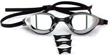 Плавальні окуляри Sailfish Goggle Breeze для чоловіків і жінок, гідродинамічні, дзеркальні, золото, з гнучким комфортом