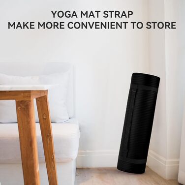 Йога-мат BalanceFrom GoYoga, 12 мм, висока щільність, з ременем для перенесення, зносостійкий